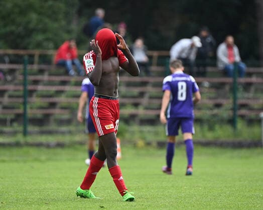 Football, U 17, Season 2022 23, B Junior Bundesliga, Staffel Nord Nordost 5 Matchday, Catch-up match , 1 FC Union Berlin FC Erzgebirge Aue, Eligius Hounsa U17, 1 FC Union , 24 09 2022, Copyright: xMatthiasxKochx