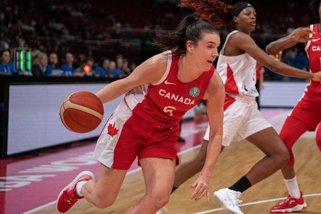 FIBA Womens World Cup 2022 - Japan v Canada Bridget Carleton (6 Canada) drives to the basket during the FIBA Womens World Cup 2022 game between Japan and Canada at the Sydney Superdome in Sydney, Australia. Noe Llamas SPP Copyright: xNoexLlamas SPPx noe_llamas_sports_press_photo_172379