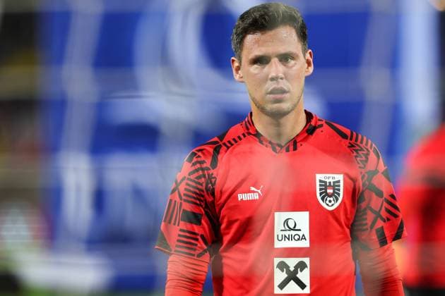 SOCCER - NL, AUT vs CRO VIENNA,AUSTRIA,25.SEP.22 - SOCCER - UEFA Nations League, OEFB international match, Länderspiel, Nationalmannschaft Austria vs Croatia. Image shows Heinz Lindner (AUT) during warm-up.  GEPAxpictures xArminxRauthner