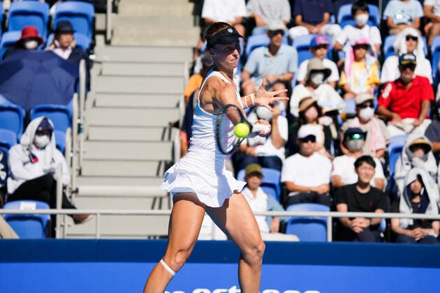 Liudmila Samsonova (RUS), September 25, 2022 - Tennis : Singles Final match between Qinwen Zheng (CHN) 0-2 Liudmila Samsonova (RUS) at Ariake Colosseum during TORAY PAN PACIFIC OPEN TENNIS 2022 in Tokyo, Japan. Noxthirdxpartyxsales  (199514395)