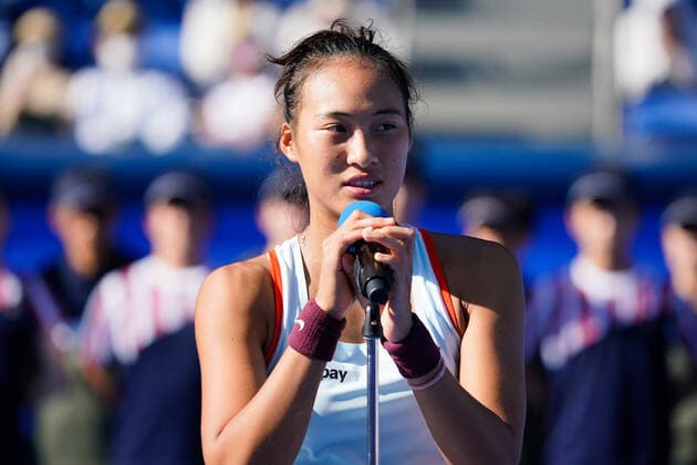 Qinwen Zheng (CHN), September 25, 2022 - Tennis : Singles Victory Ceremony at Ariake Colosseum during TORAY PAN PACIFIC OPEN TENNIS 2022 in Tokyo, Japan. Noxthirdxpartyxsales  (199515504)