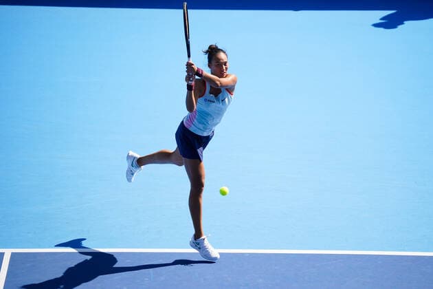 Qinwen Zheng (CHN), September 25, 2022 - Tennis : Singles Final match between Qinwen Zheng (CHN) 0-2 Liudmila Samsonova (RUS) at Ariake Colosseum during TORAY PAN PACIFIC OPEN TENNIS 2022 in Tokyo, Japan. Noxthirdxpartyxsales  (199516055)