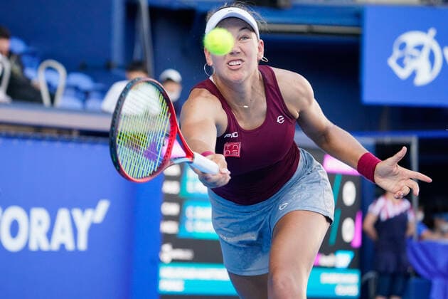 Nicole Melichar-Martinez (USA), September 25, 2022 - Tennis : Doubles Final match between Nicole Melichar-Martinez (USA) Ellen Perez (AUS) 0-2 Gabriela Dabrowski (CAN) Giuliana Olmos (MEX) at Ariake Colosseum during TORAY PAN PACIFIC OPEN TENNIS 2022 in Tokyo, Japan. Noxthirdxpartyxsales  (199522875)