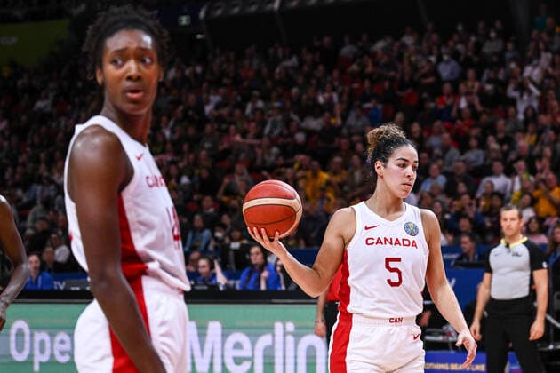 BASKETBALL CANADA AUSTRALIA, Kia Nurse of Canada looks dejected during the 2022 FIBA Women s Basketball World Cup match between Canada and Australia at Qudos Bank Arena in Sydney, Monday, September 26, 2022. ( NO ARCHIVING, EDITORIAL USE ONLY, NO USE IN BOOKS WITHOUT CONSENT  Copyright: xJAMESxGOURLEYx 20220926001707997492