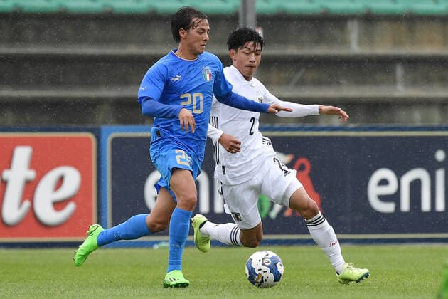 Football, U21, Test match, Italy - Japan