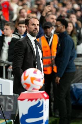 Mandatory Credit: Photo by Juan Gasparini JMP Shutterstock (13421987u) England head coach Gareth Southgate looks on England v Germany, UK - 26 Sep 2022 Editorial use only England v Germany, UK - 26 Sep 2022 Editorial use only  Copyright: xJuanxGasparini JMP Shutterstockx 13421987u