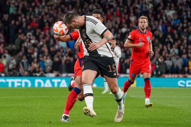 Niklas Süle Germany Germany klaert London 26 09 2022 England vs Germany, UEFA Nations League, Matchday 6, Wembley Stadium