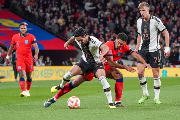 Ilkay Guendogan Germany Germany vs Jude Bellingham England London 26 09 2022 England vs Germany, UEFA Nations League, Matchday 6, Wembley Stadium