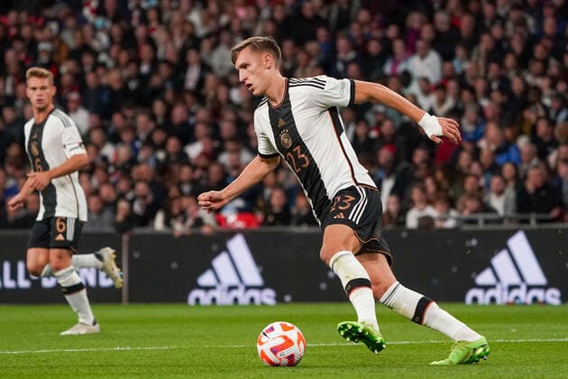 Nico Schlotterbeck Germany London 26 09 2022 England vs Germany, UEFA Nations League, Matchday 6, Wembley Stadium