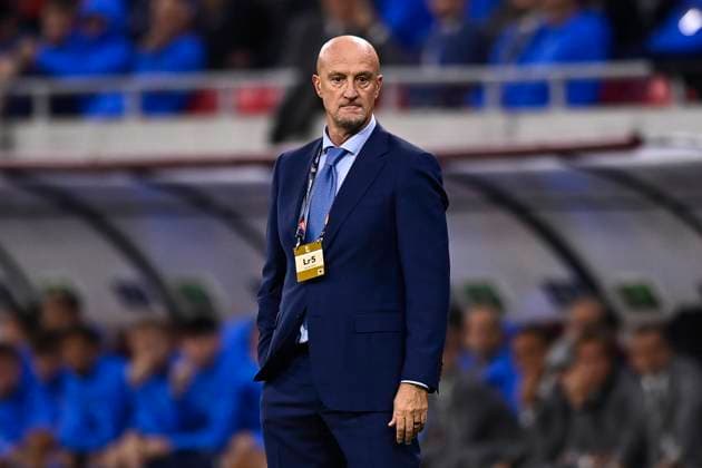 Foto Fabio Ferrari LaPresse 26 Settembre 2022 - Budapest, Ungheria - calcio - Ungheria vs Italia - Uefa Nations League - Gruppo C Giornata 6 6 - Stadio Puskas Arena Park.Nella foto: Marco Rossi Coach (Hungary) September 26, 2022 Budapest, Hungary - sport soccer- Uefa Nations League - Group C 6 6 - Stadium Puskas Arena Park.-Park.In the pic: Marco Rossi Coach (Hungary)  Copyright: xFabioxFerrari LaPressex