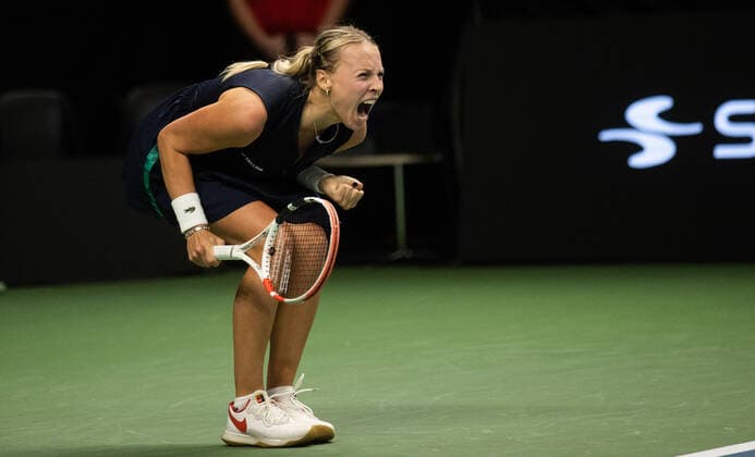 27.09.2022, Tallinn Tallinn Open WTA, Tennis Damen 250 tennis tournament. Anett Kontaveit (pictured) vs. Wang Xiyu Photo Tairo Lutter, Postimees Tallinn Harjumaa Estonia 1TL27SEP22B318  Copyright: xTairoxLutterx Anett Kontaveit