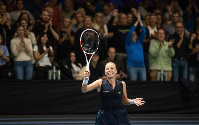 27.09.2022, Tallinn Tallinn Open WTA, Tennis Damen 250 tennis tournament. Anett Kontaveit (pictured) vs. Wang Xiyu Photo Tairo Lutter, Postimees Tallinn Harjumaa Estonia 1TL27SEP22B320  Copyright: xTairoxLutterx Anett Kontaveit