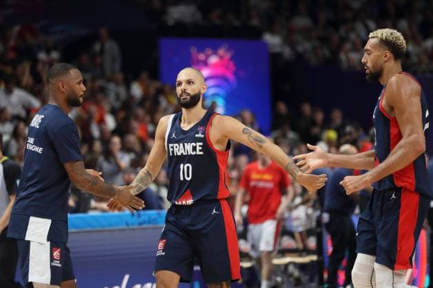FRANCE vs SPAIN EVAN FOURNIER Ivan Furnije kosarkas reprezentacije Francuske na utakmici finala zlatna medalja FIBA Evropskog prvenstva protiv Spanije u Mercedes Benc areni, Berlin 18.09.2022. godine Foto: Kosarka, Francuska, FIBA Evropsko prvenstvo, SpanijaBASKETBALL, FIBA European Championship, EM, Europameisterschaft FRANCE SPAIN Berlin Mercedes Benz arena Germany Copyright: xMarkoxMetlasx xMNxPRESSxPHOTOx
