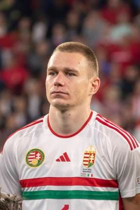 Attila Szalai (Hungary) during the UEFA Nations League 2022-2023 match between Hungary 0-2 Italy at Puskas Arena on September 26, 2022 in Budapest, Hungary. Noxthirdxpartyxsales  (199773101)