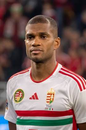 Loic Nego (Hungary) during the UEFA Nations League 2022-2023 match between Hungary 0-2 Italy at Puskas Arena on September 26, 2022 in Budapest, Hungary. Noxthirdxpartyxsales  (199773140)
