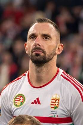 Attila Fiola (Hungary) during the UEFA Nations League 2022-2023 match between Hungary 0-2 Italy at Puskas Arena on September 26, 2022 in Budapest, Hungary. Noxthirdxpartyxsales  (199773167)