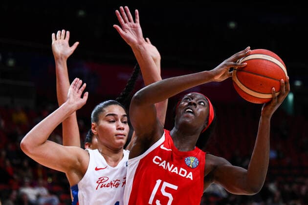 Basketball, Women, World Cup, Puerto Rico - Canada
