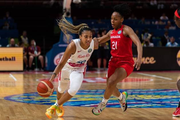 FIBA Womens World Cup 2022 - Puerto Rico v Canada Arella Guirantes (22 Puerto Rico) drives to the basket during the FIBA Womens World Cup 2022 quarter-final game between Puerto Rico and Canada at the Sydney Superdome in Sydney, Australia. Noe Llamas SPP Copyright: xNoexLlamas SPPx noe_llamas_sports_press_photo_172988