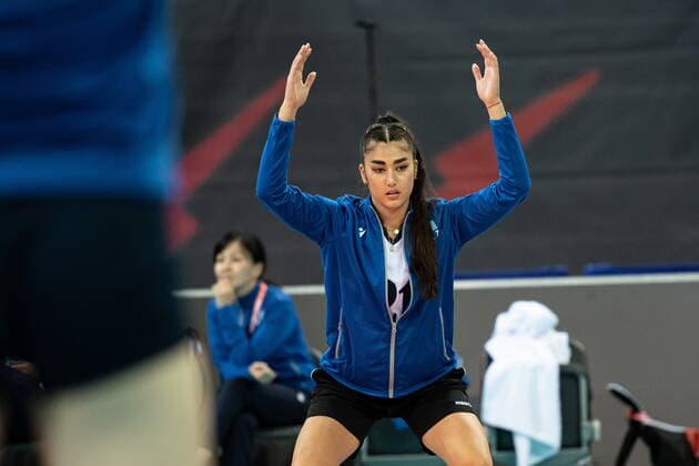 LODZ 29.09.2022 MISTRZOSTWA SWIATA W SIATKOWCE KOBIET MECZ: KANADA - KAZAKHSTAN --- FIVB VOLLEYBALL WOMENS World Championship, WM, Weltmeisterschaft 2022 MATCH: CANADA - KAZAKHSTAN N Z TOMIRIS SAGIMBAYEVA FOT. PAWEL PIOTROWSKI 400mm.pl NEWSPIX.PL --- Newspix.pl  20220929PAP003
