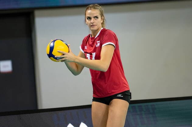 LODZ 29.09.2022 MISTRZOSTWA SWIATA W SIATKOWCE KOBIET MECZ: KANADA - KAZAKHSTAN --- FIVB VOLLEYBALL WOMENS World Championship, WM, Weltmeisterschaft 2022 MATCH: CANADA - KAZAKHSTAN N Z HILARY HOWE FOT. PAWEL PIOTROWSKI 400mm.pl NEWSPIX.PL --- Newspix.pl  20220929PAP013