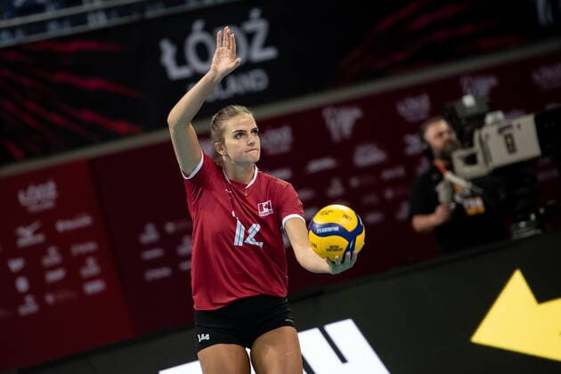 LODZ 29.09.2022 MISTRZOSTWA SWIATA W SIATKOWCE KOBIET MECZ: KANADA - KAZAKHSTAN --- FIVB VOLLEYBALL WOMENS World Championship, WM, Weltmeisterschaft 2022 MATCH: CANADA - KAZAKHSTAN N Z HILARY HOWE FOT. PAWEL PIOTROWSKI 400mm.pl NEWSPIX.PL --- Newspix.pl  20220929PAP023