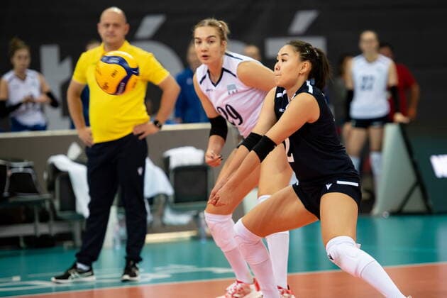 LODZ 29.09.2022 MISTRZOSTWA SWIATA W SIATKOWCE KOBIET MECZ: KANADA - KAZAKHSTAN --- FIVB VOLLEYBALL WOMENS World Championship, WM, Weltmeisterschaft 2022 MATCH: CANADA - KAZAKHSTAN N Z SABIRA BEKISHEVA FOT. PAWEL PIOTROWSKI 400mm.pl NEWSPIX.PL --- Newspix.pl  20220929PAP027