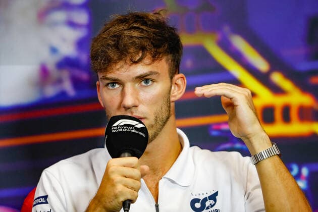 GASLY Pierre (fra), Scuderia AlphaTauri AT03, portrait, press conference, PK, Pressekonferenz during the Formula 1 Singapore Airlines Singapore Grand Prix 2022, 17th round of the 2022 FIA Formula One World Championship, WM, Weltmeisterschaft from September 30 to October 02, 2022 on the Marina Bay Street Circuit, in Singapore - F1 - SINGAPORE GRAND PRIX 2022 DPPI Panoramic  _V2_0885