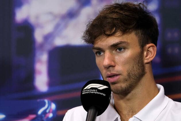 FORMULA 1 SINGAPORE AIRLINES SINGAPORE GRAND PRIX 2022 29 09 2022, Marina Bay Street Circuit, Singapore, FORMULA 1 SINGAPORE AIRLINES SINGAPORE GRAND PRIX 2022 ,in picture press conference Pierre Gasly FRA , Scuderia AlphaTauri nordphotoxGmbHx xBratic nph00250