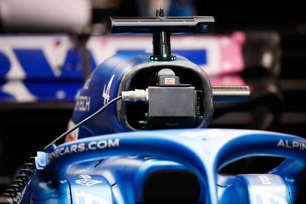 Air Intake of the Alpine F1 Team A522, mechanical detail during the Formula 1 Singapore Airlines Singapore Grand Prix 2022, 17th round of the 2022 FIA Formula One World Championship, WM, Weltmeisterschaft from September 30 to October 02, 2022 on the Marina Bay Street Circuit, in Singapore - F1 - SINGAPORE GRAND PRIX 2022 DPPI Panoramic  00122039__V2_0968