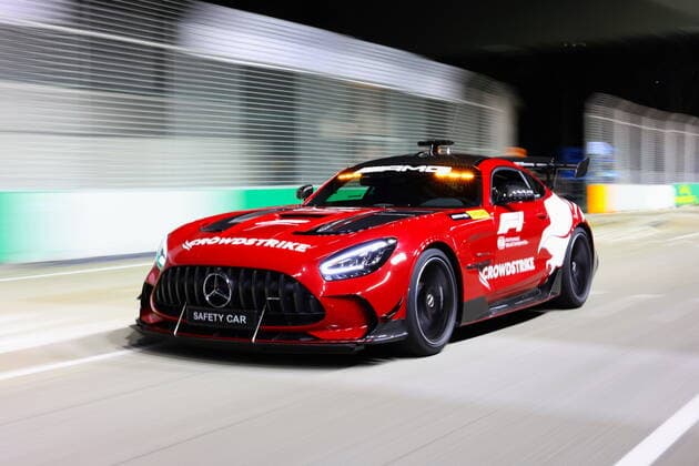 FIA Mercedes Safety Car during the Formula 1 Singapore Airlines Singapore Grand Prix 2022, 17th round of the 2022 FIA Formula One World Championship, WM, Weltmeisterschaft from September 30 to October 02, 2022 on the Marina Bay Street Circuit, in Singapore - F1 - SINGAPORE GRAND PRIX 2022 DPPI Panoramic  20220929_1Q0A0492