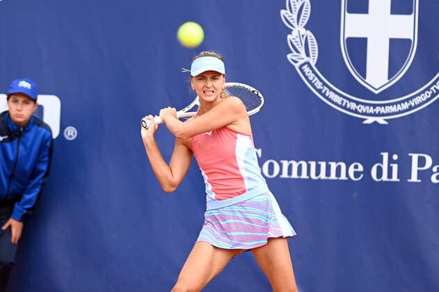September 29, 2022, Parma, Italy: Parma, Italy, Tennis Club Parma, September 29, 2022, Maryna Zanevska during Parma Ladies Open WTA250 - Tennis Internationals. Tennis Internationals - Parma Ladies Open WTA250, Parma, Italy - ZUMAl164 20220929_zsa_l164_256 Copyright: xAlessioxTarpinix