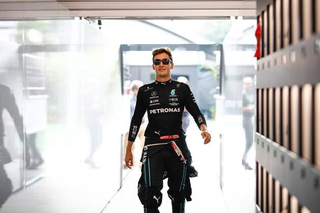 63 George Russell GBR, Mercedes AMG Petronas F1 Team , F1 Grand Prix of Singapore at Marina Bay Street Circuit on September 30, 2022 in Singapore, Singapore Photo by HOCH ZWEI Singapore Singapore
