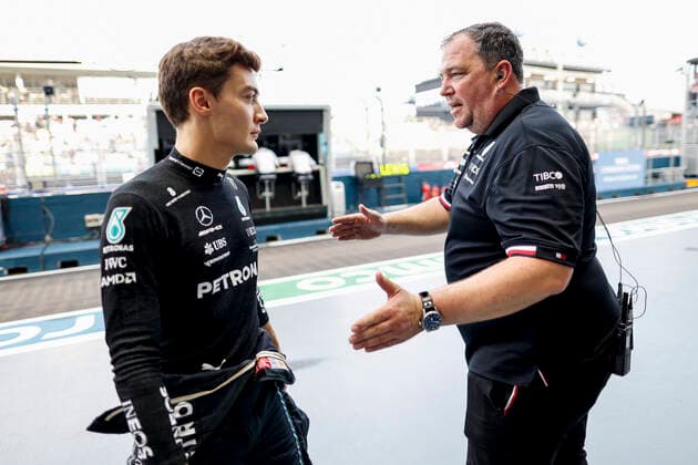 63 George Russell GBR, Mercedes AMG Petronas F1 Team , F1 Grand Prix of Singapore at Marina Bay Street Circuit on September 30, 2022 in Singapore, Singapore Photo by HOCH ZWEI Singapore Singapore
