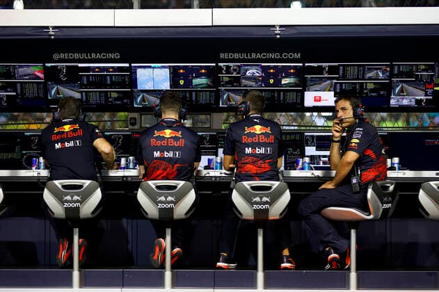 Pitstand of Oracle Red Bull Racing Team, F1 Grand Prix of Singapore at Marina Bay Street Circuit on September 30, 2022 in Singapore, Singapore Photo by HOCH ZWEI Singapore Singapore