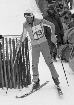 LAKE PLACID 1980-02-21 Ingemar Stenmark efter OS-guldet slalom i Lake Placid 1980 LAKE PLACID USA Tävlingsbilder x1001x *** LAKE PLACID 1980 02 21 Ingemar Stenmark after the Olympic gold slalom in Lake Placid 1980 LAKE PLACID USA Competition pictures x1001x  Copyright: xJanxCollsiööx OS LAKE PLACID 1980 ALPINT