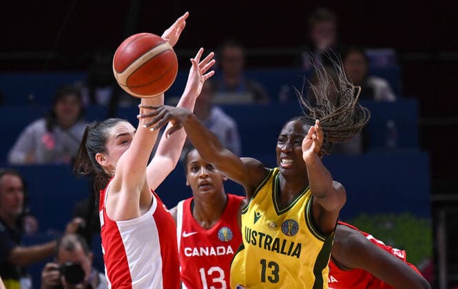 Basketball, Womens World Cup, 3rd place match, Australia - Canada