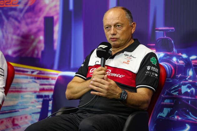 VASSEUR Frederic (fra), Team Principal of Alfa Romeo F1 Team ORLEN, portrait press conference, PK, Pressekonferenz during the Formula 1 Singapore Airlines Singapore Grand Prix 2022, 17th round of the 2022 FIA Formula One World Championship, WM, Weltmeisterschaft from September 30 to October 02, 2022 on the Marina Bay Street Circuit, in Singapore - F1 - SINGAPORE GRAND PRIX 2022 DPPI Panoramic  AV6_4093