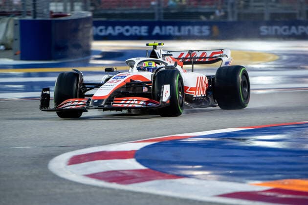 Mick Schumacher GER, Haas F1 Team 47 in VF 22, SIN, Formula 1 Singapore Grand Prix, Marina Bay Circuit, 3 Free Practice, 01 10 2022 SIN, Formula 1 Singapore Grand Prix, Marina Bay Circuit, 3 Free Practice, 01 10 2022 Singapore Copyright: xEibner Memmlerx EP_MMR