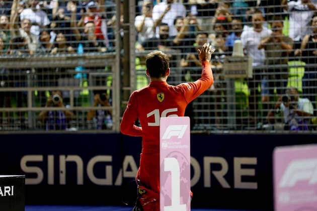 16 Charles Leclerc MCO, Scuderia Ferrari , F1 Grand Prix of Singapore at Marina Bay Street Circuit on October 1, 2022 in Singapore, Singapore Photo by HOCH ZWEI Singapore Singapore
