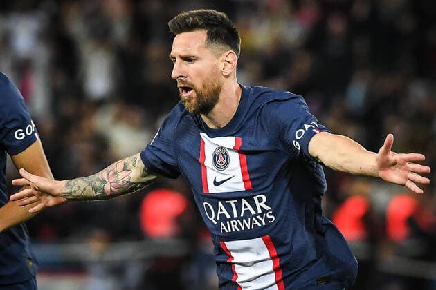 October 1, 2022, Paris, France, France: Lionel (Leo) MESSI of PSG celebrates his goal during the Ligue 1 match between Paris Saint-Germain (PSG) and OGC Nice at Parc des Princes Stadium on October 01, 2022 in Paris, France. Paris France - ZUMAm308 20221001_zsp_m308_005 Copyright: xMatthieuxMirvillex