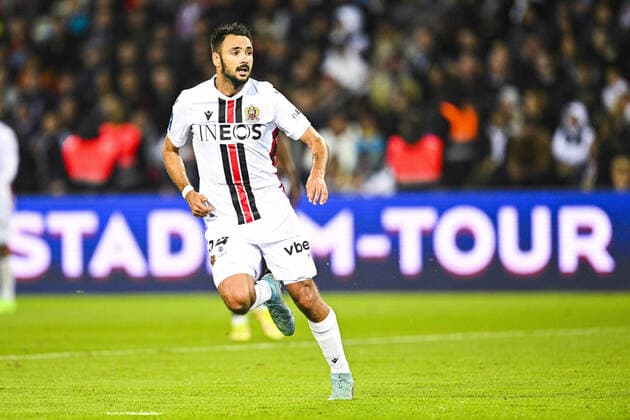 Gaetan Laborde (Nice) FOOTBALL : PSG vs Nice - Ligue1 Uber Eats - 01 10 2002 JBAutissier Panoramic 