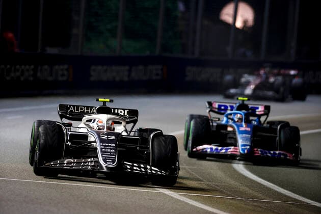 22 Yuki Tsunoda JPN, Scuderia AlphaTauri , F1 Grand Prix of Singapore at Marina Bay Street Circuit on October 2, 2022 in Singapore, Singapore Photo by HOCH ZWEI Singapore Singapore