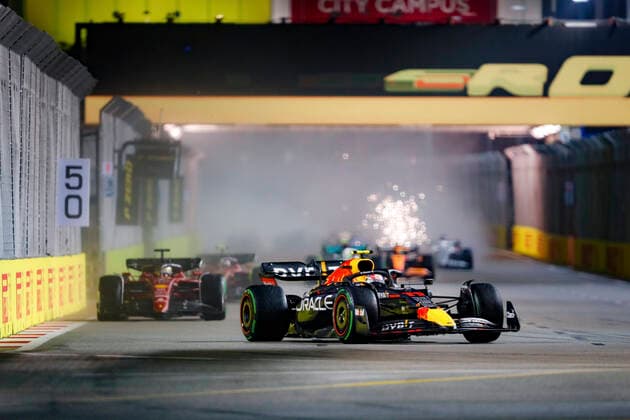 11 Sergio Perez MEX, Oracle Red Bull Racing , F1 Grand Prix of Singapore at Marina Bay Street Circuit on October 2, 2022 in Singapore, Singapore Photo by HOCH ZWEI Singapore Singapore