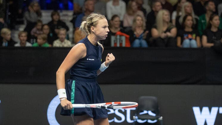 02.10.2022, Tallinn. WTA, Tennis Damen 250 Tallinn Open tennis tournament. Anett Kontaveit vs Barbora Krejcikova. Krejcikova won 6:2, 6:3. Photo Tairo Lutter, Postimees Tallinn Harjumaa Estonia 1TL02OCT22B18  Copyright: xTairoxLutterx Anett Kontaveit