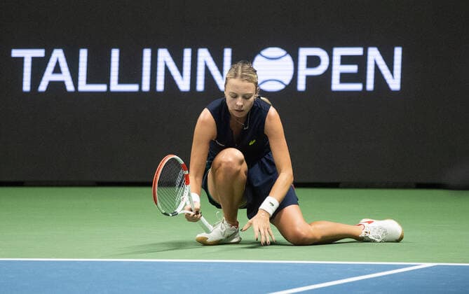 02.10.2022, Tallinn. WTA, Tennis Damen 250 Tallinn Open tennis tournament. Anett Kontaveit vs Barbora Krejcikova. Krejcikova won 6:2, 6:3. Photo Tairo Lutter, Postimees Tallinn Harjumaa Estonia 1TL02OCT22B211  Copyright: xTairoxLutterx Anett Kontaveit