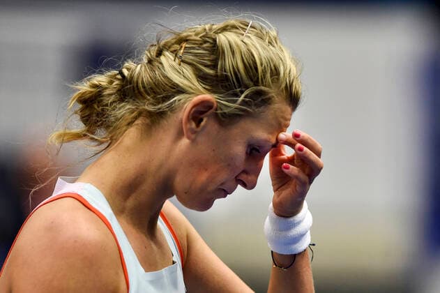 Victoria Azarenka of Belarus in action during the women s tennis tournament WTA, Tennis Damen Agel Open 2022 match against Ekaterina Alexandrova of Russia in Ostrava, Czech Republic, October 3, 2022. (CTKxPhoto JaroslavxOzana) CTKPhotoP2022100306175  JAO 03