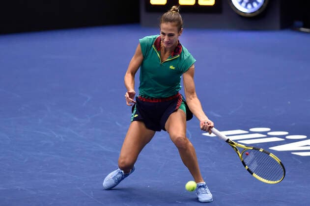 Bernarda Pera of USA in action during the women s tennis tournament WTA, Tennis Damen Agel Open 2022 match against Czech Petra Kvitova in Ostrava, Czech Republic, October 3, 2022. (CTKxPhoto JaroslavxOzana) CTKPhotoP2022100307795  JAO 21