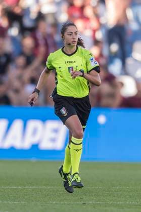 Maria Sole Ferrieri Caputi (Referee) during the Serie A match between match between Sassuolo 5-0 Salernitana at Mapei Stadium on October 2 , 2022 in Reggio Emilia, Italy. Noxthirdxpartyxsales  (200341573)