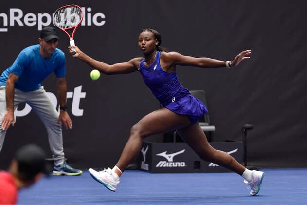 Alycia Parks of USA in action during the WTA, Tennis Damen Agel Open 2022 women s tennis tournament match against Karolina Pliskova of Czech Republic in Ostrava, Czech Republic, October 4, 2022. (CTKxPhoto JaroslavxOzana) CTKPhotoP2022100408223  JAO 17
