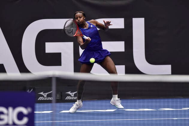 Alycia Parks of USA in action during the WTA, Tennis Damen Agel Open 2022 women s tennis tournament match against Karolina Pliskova of Czech Republic in Ostrava, Czech Republic, October 4, 2022. (CTKxPhoto JaroslavxOzana) CTKPhotoP2022100408834  JAO 31